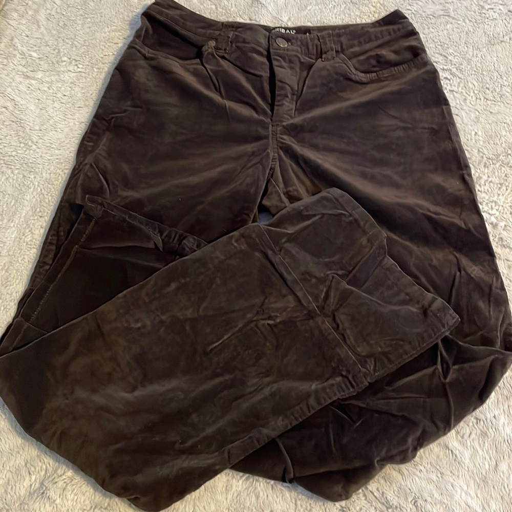 Tribal velvet feel pants